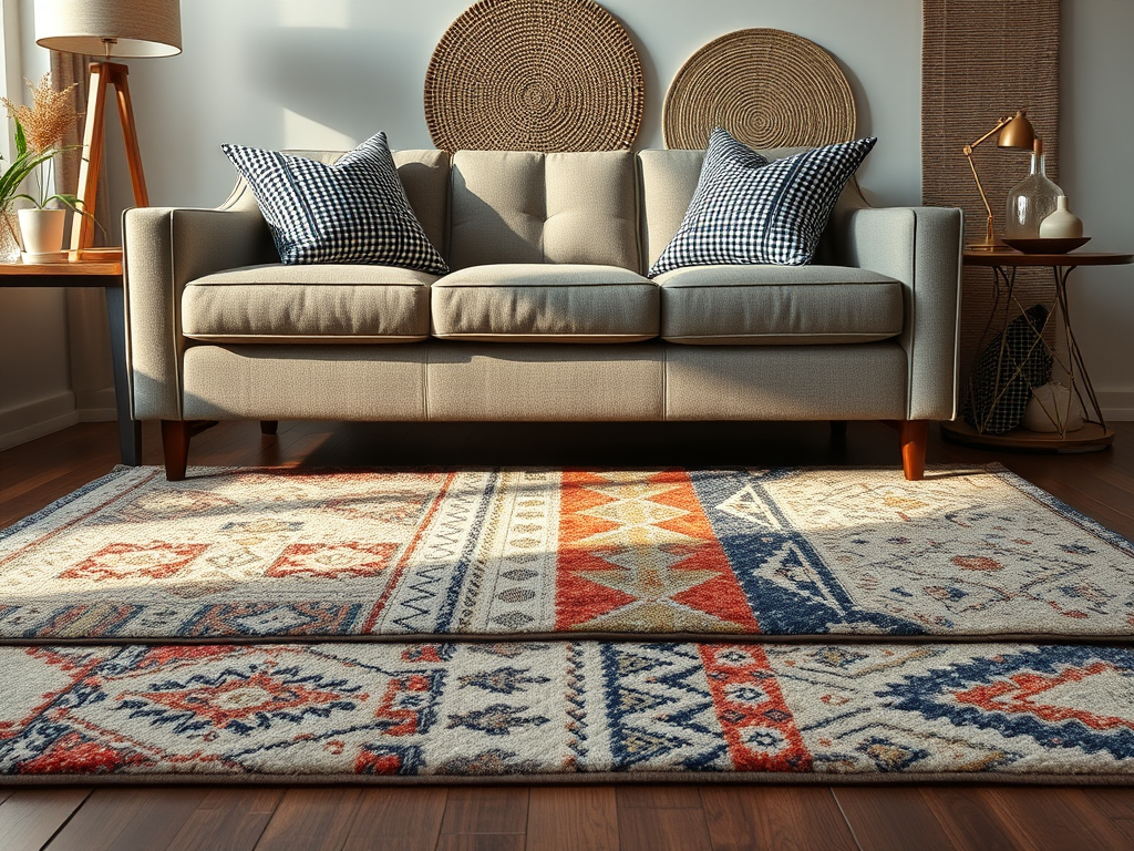 Tapis salon : astuces de design et placement