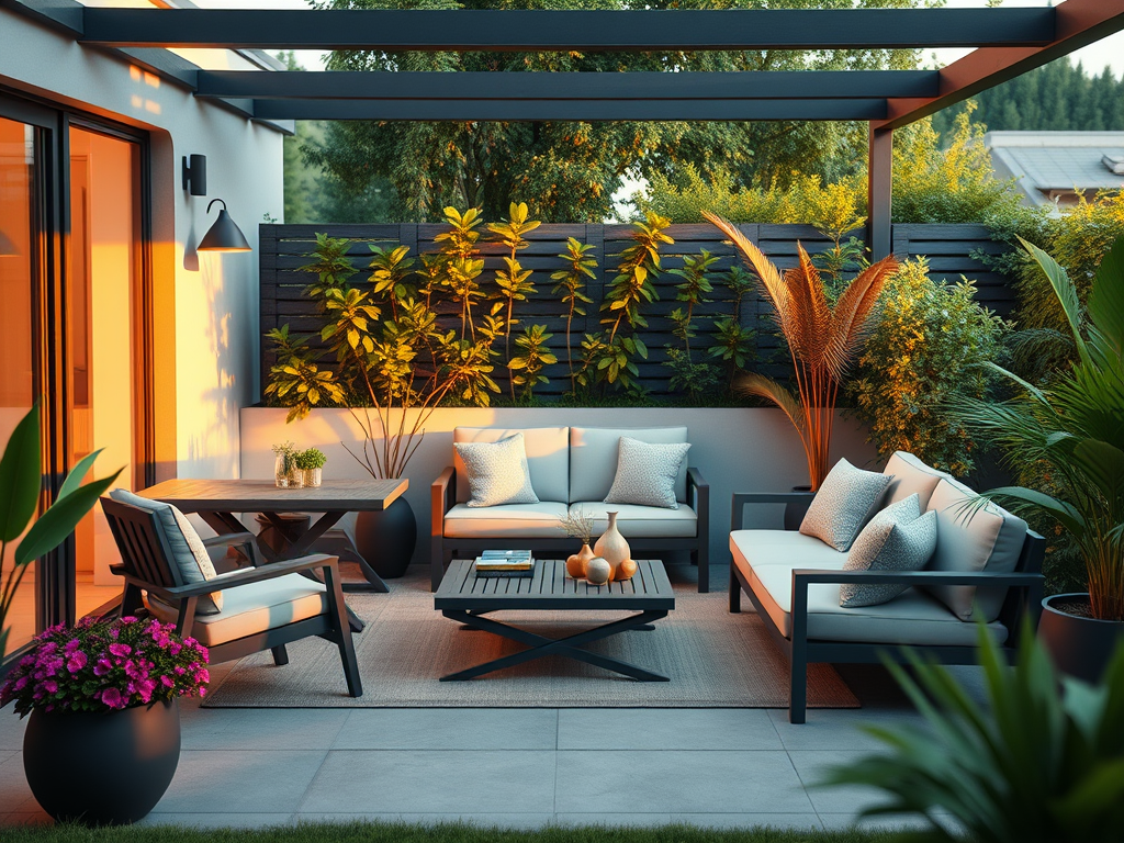 Maximiser un petit espace avec un salon de jardin encastrable