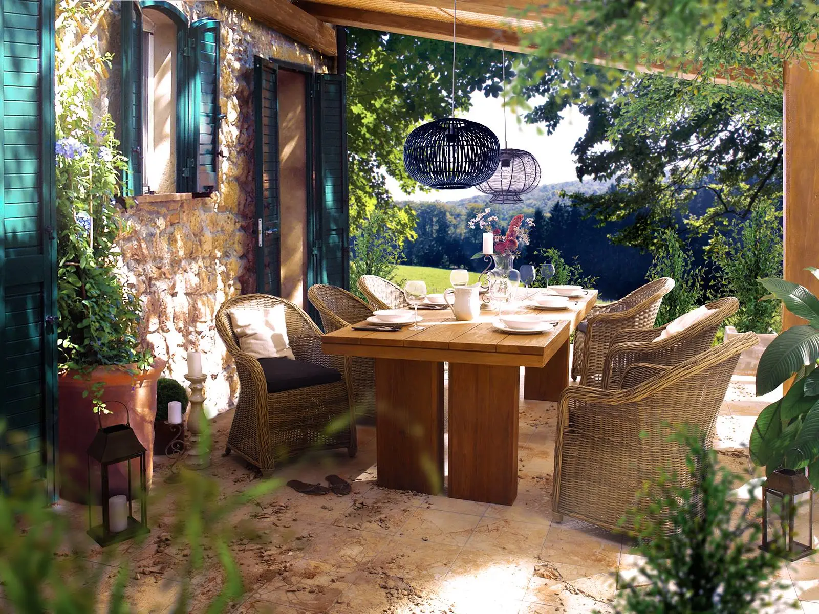 Tendances 2025 : Meubles de jardin colorés pour un jardin accueillant