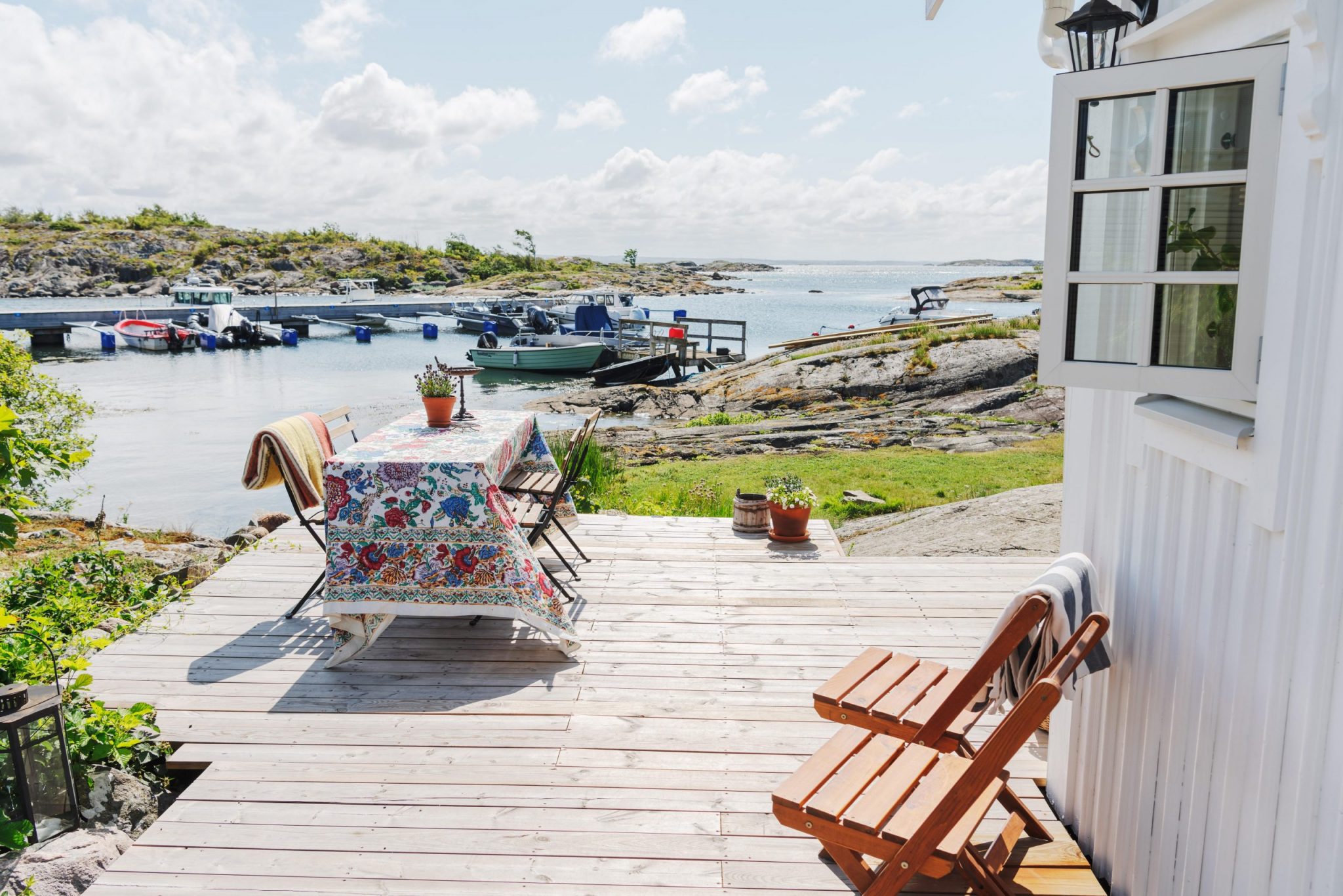 Petite Maison de pêcheur sur l&rsquo;île de Knarrholmen Suède