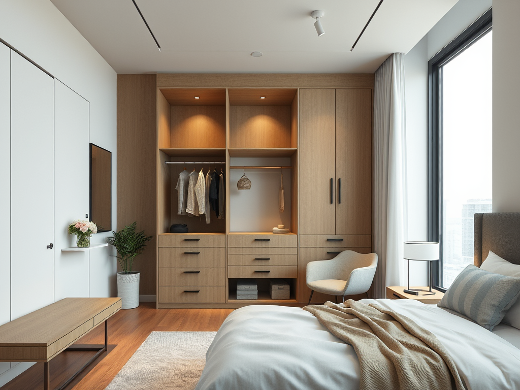 Aménagement Optimisé : Comment Installer un Dressing dans une Chambre