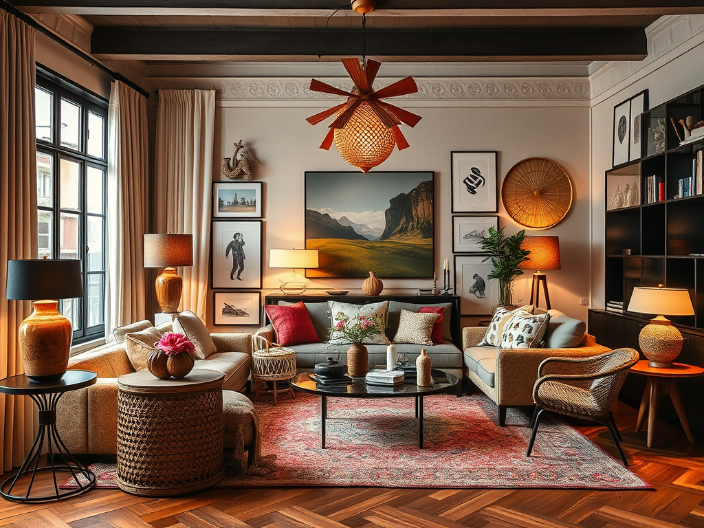 Tendances Déco 2025 : L&rsquo;Art du Mélange dans le Salon