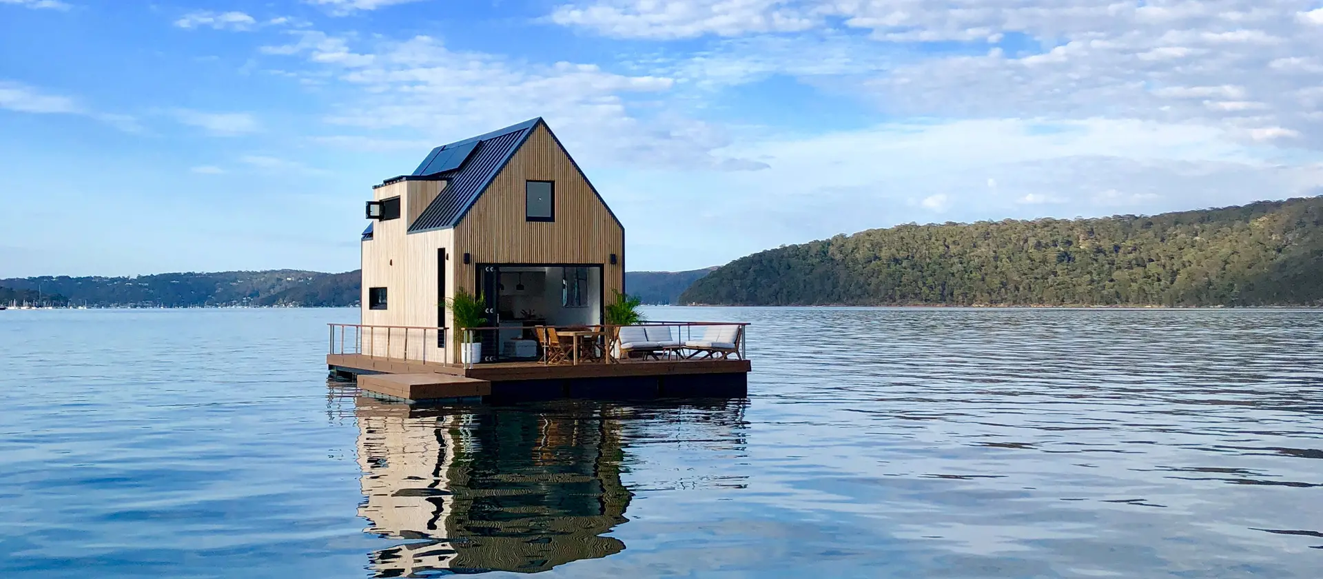 Une villa écologique flottante au large de Palm Beach