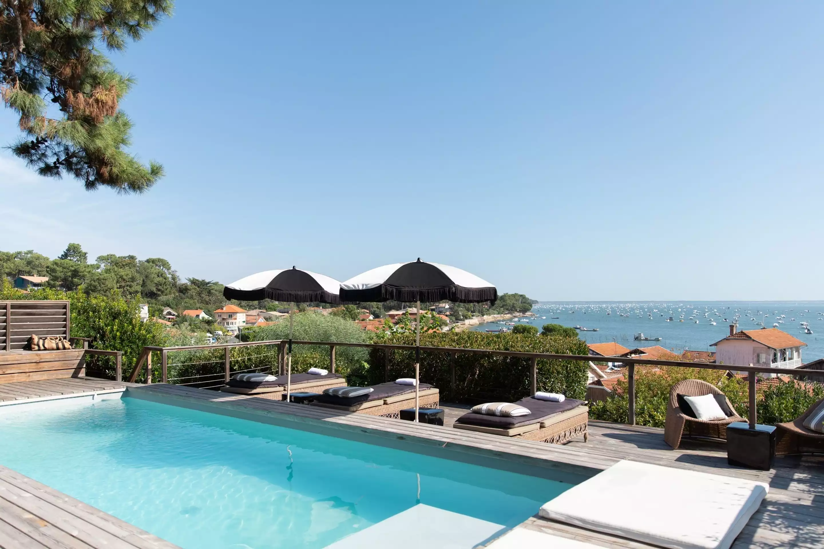Séjournez à la Villa Biancasa : vue sur Arcachon