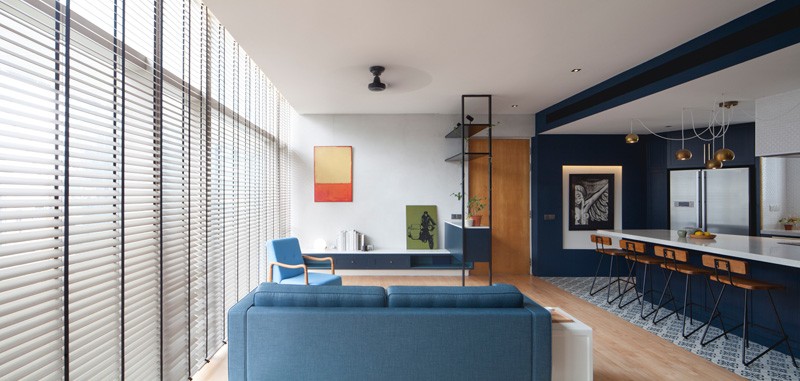 Comment deux couleurs vives ont transformé cet appartement