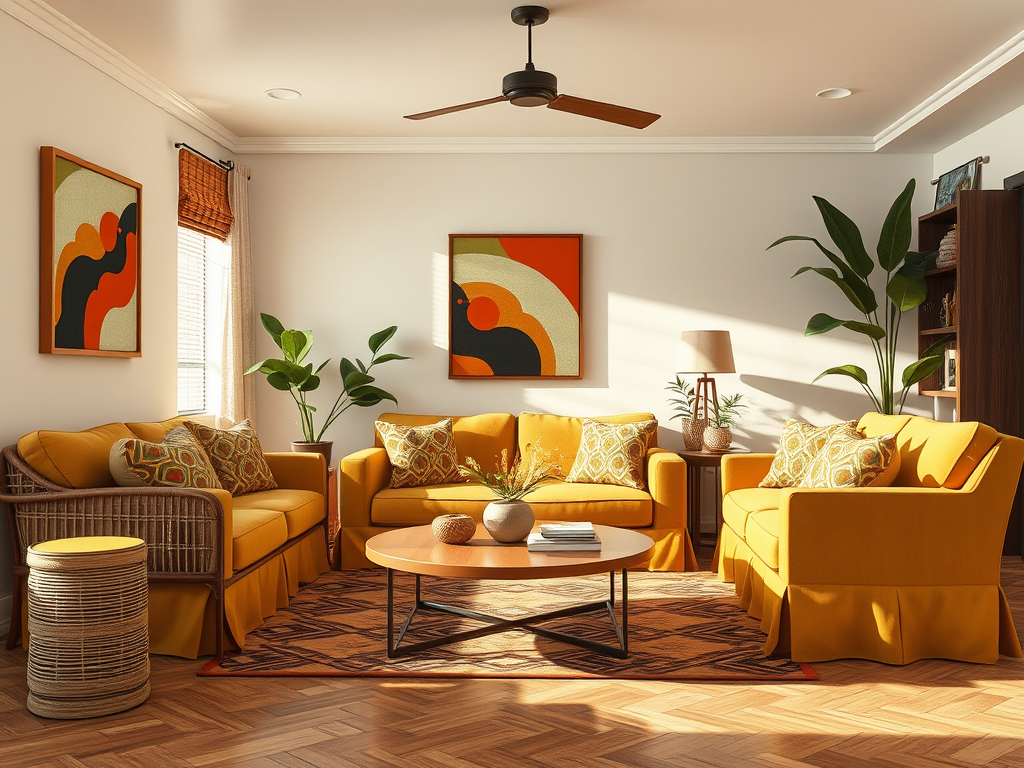 Revivez les tendances rétro : Imprimés géométriques et plus des Années 70