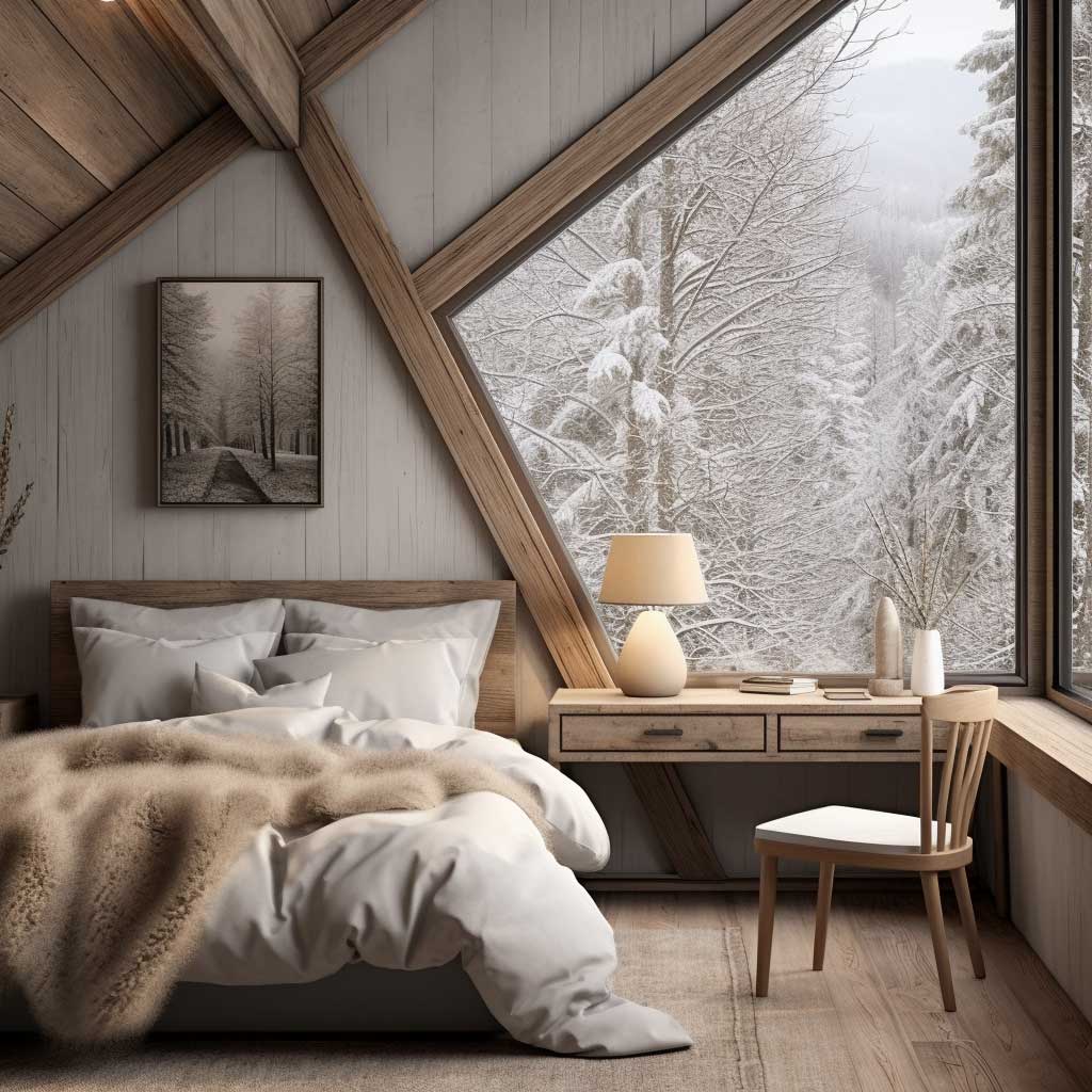 Comment le rustique rencontre le minimalisme dans les chambres scandinaves
