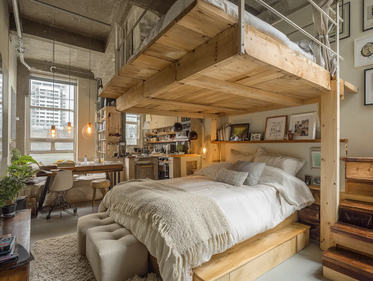 Idées innovantes pour aménager un lit dans un petit salon