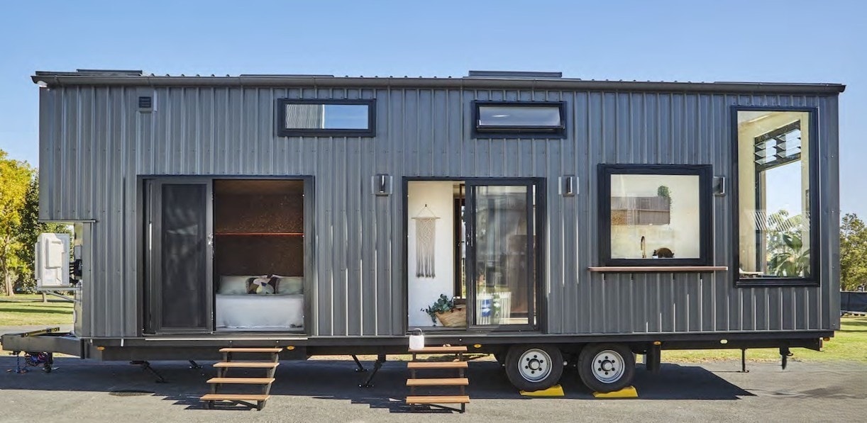 Une tiny house de 30m2 au look mid-century