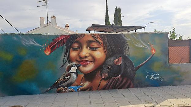 Badi Coloreando  artiste urbain espagnol