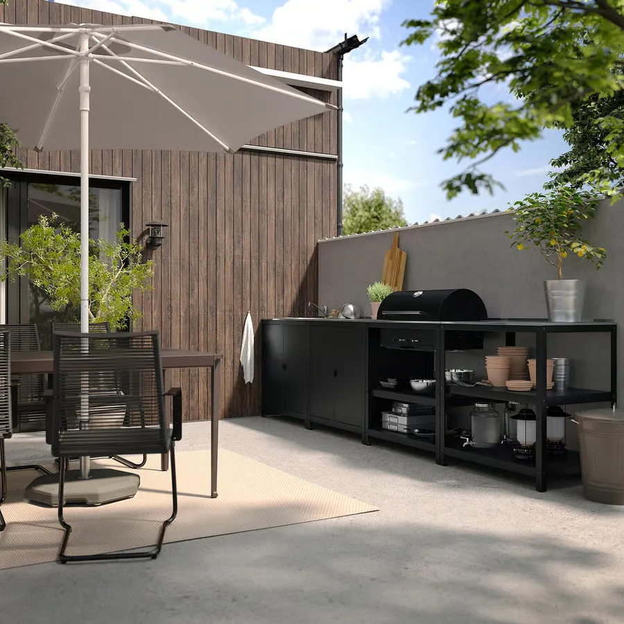 La cuisine d&rsquo;extérieur IKEA modulable une solution esthétique