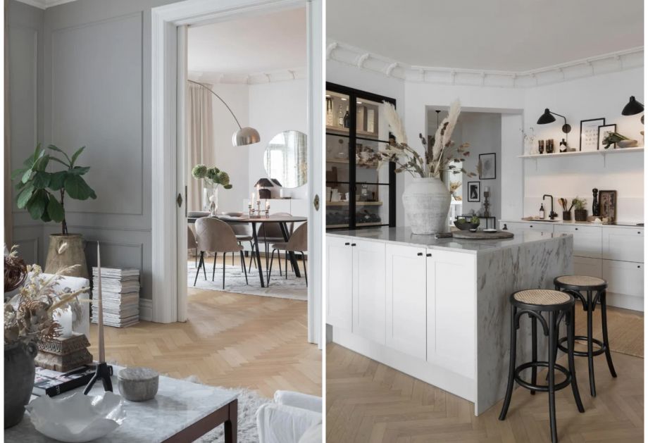 L&rsquo;élégance scandinave dans un appartement ancien
