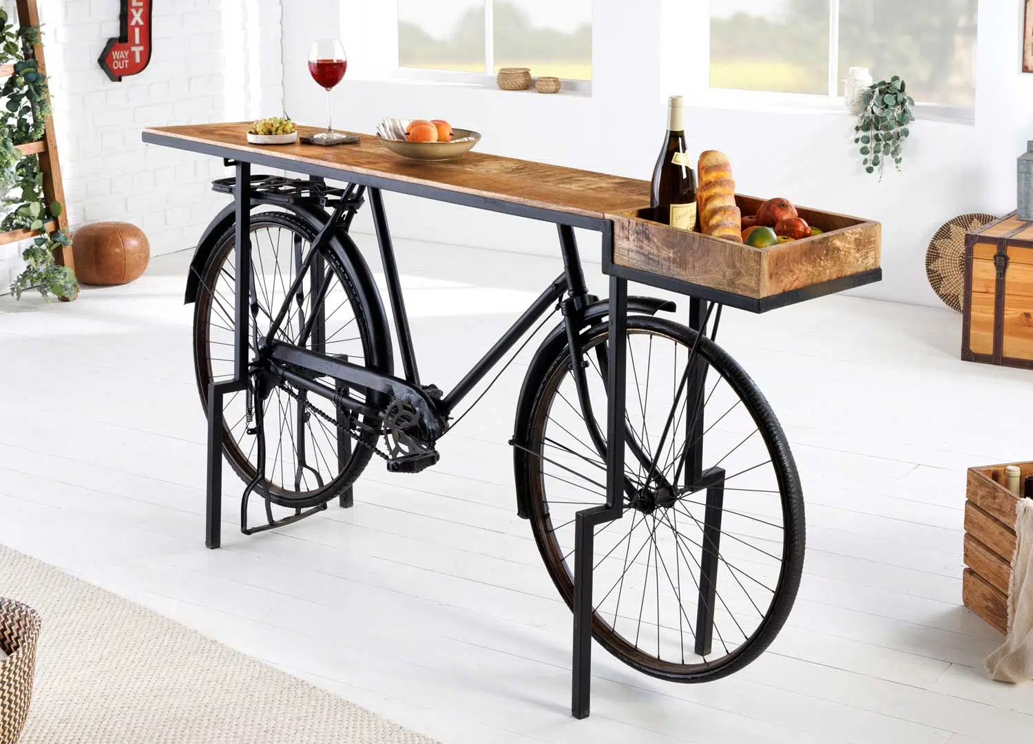 DIY : Déco de console avec un cadre de vélo