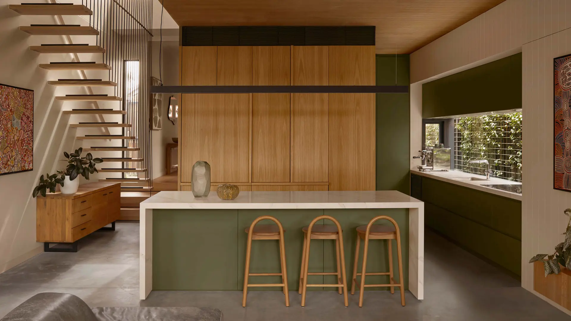 Maison  avec une rénovation architecturale spectaculaire