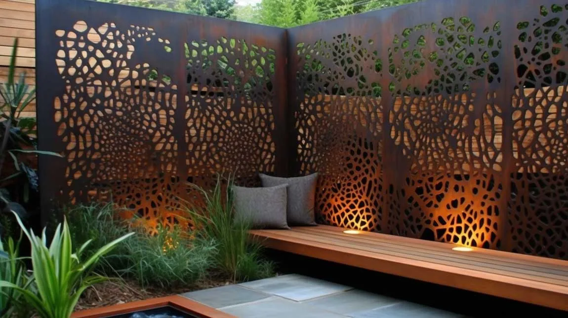 Idées créatives de panneaux muraux extérieurs pour un jardin élégant