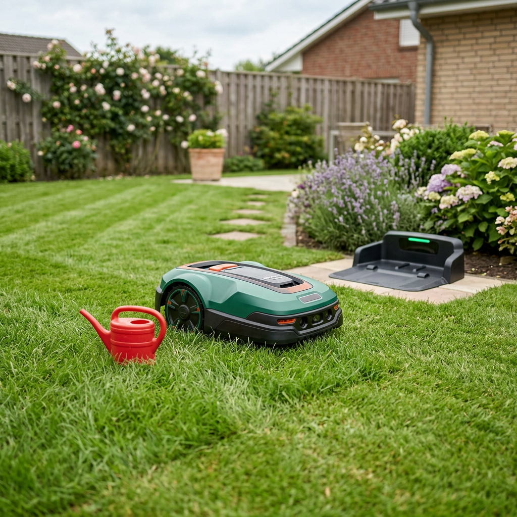 La pelouse parfaite, sans lever le petit doigt.