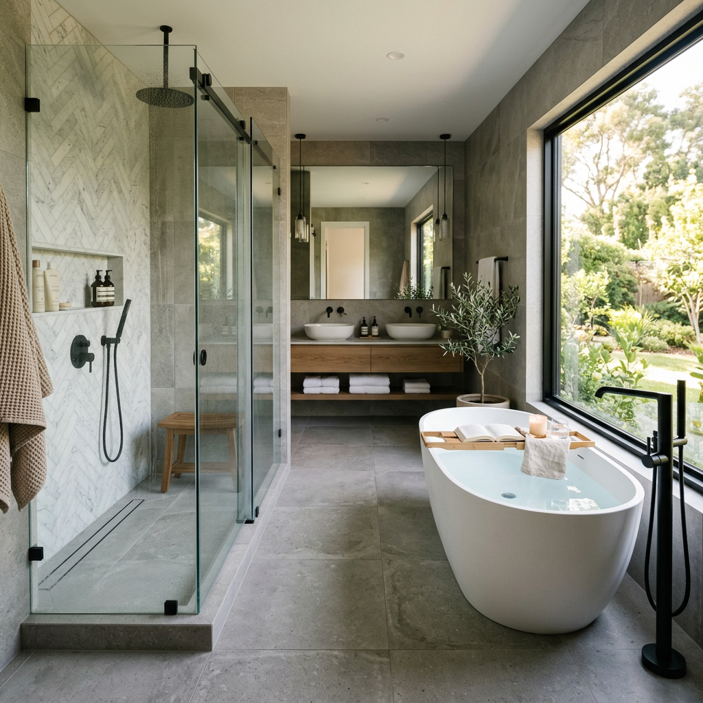 Salle de bains douche ou baignoire