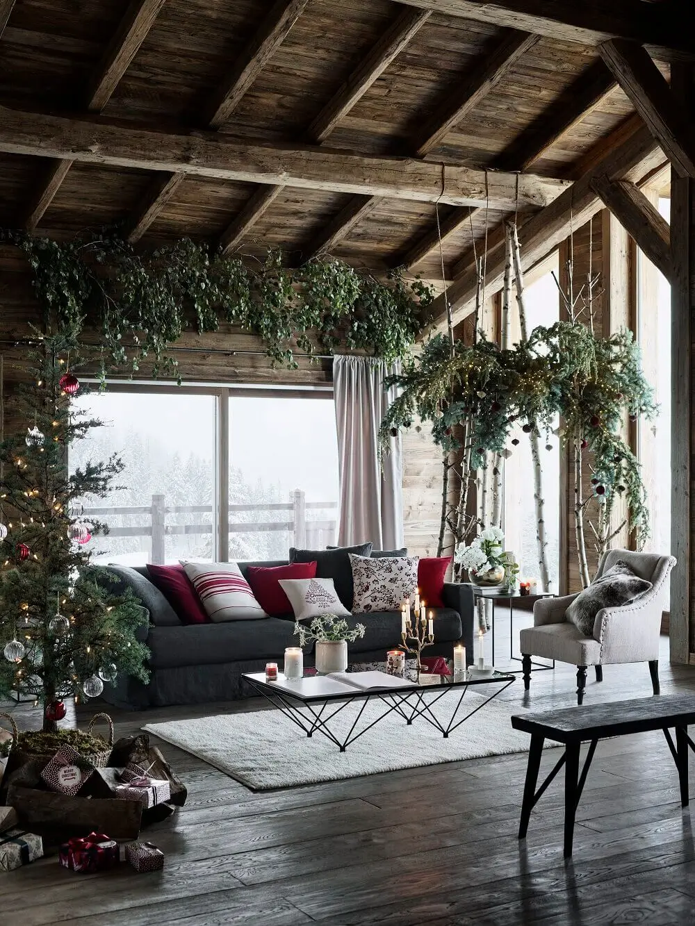 Ambiance chaleureuse au chalet : idées déco pour Noël authentique