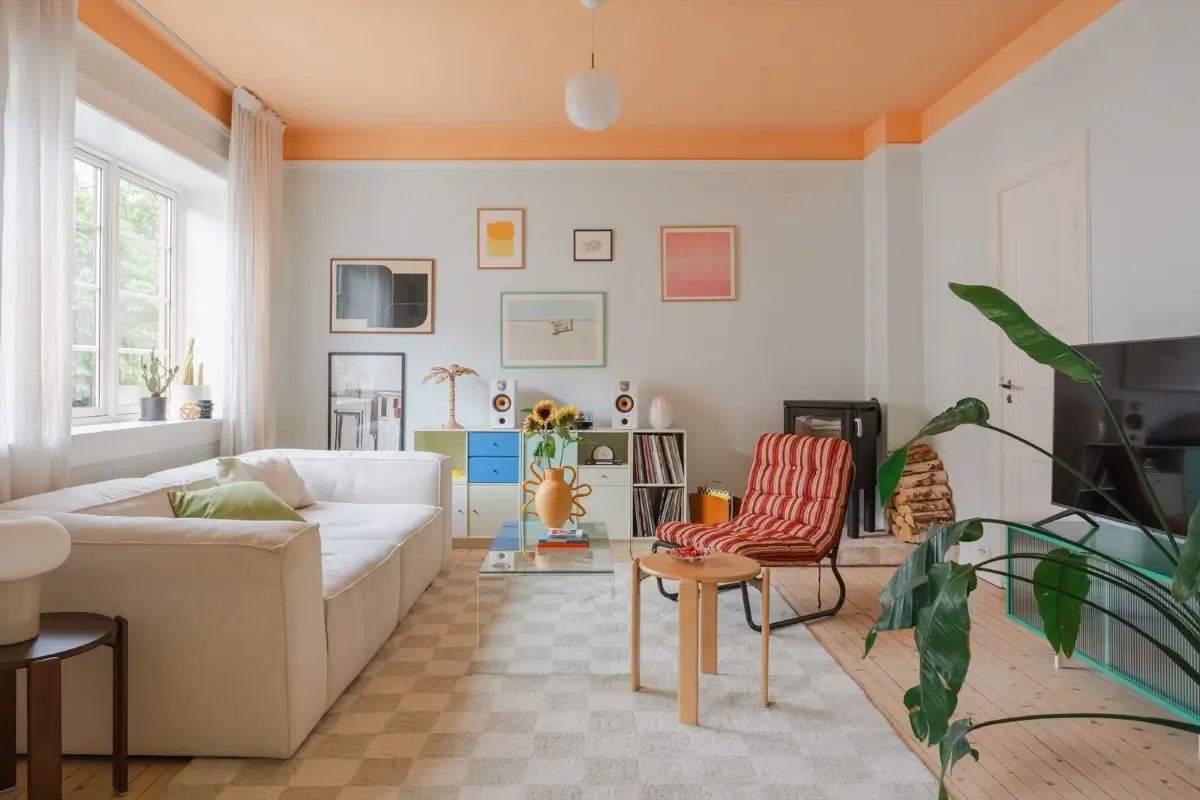 Agencement appartement coloré des années 1930 à Oslo